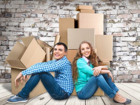 Reliable Surrey man and van team preparing items for loading