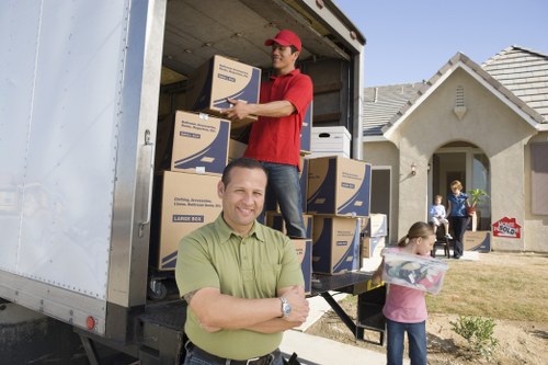 Surrey van loaded with furniture and boxes for transport