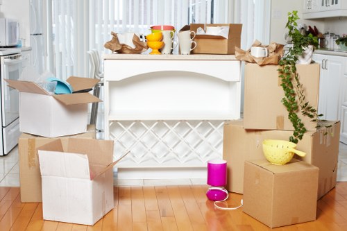 Surrey moving service handling boxes and furniture transport