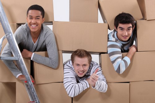 Office removals team planning a Surrey business relocation