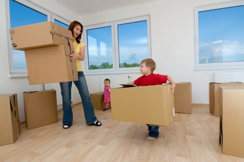 Professional removal team preparing a house move in Surrey