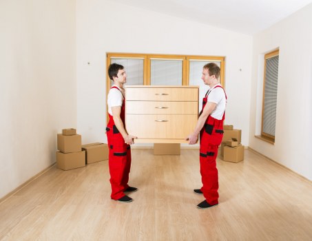 Loading household items for a Surrey man and van quote