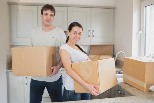 Careful wrapping and loading of household furniture for transport